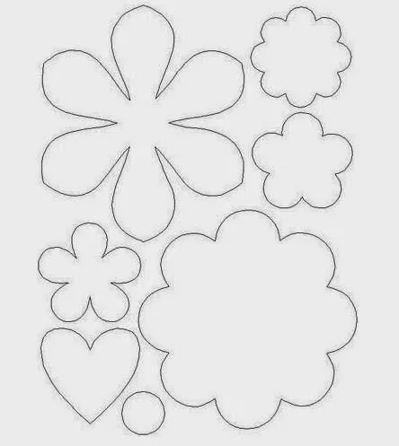 Moldes y diseños de flores en fieltro - Paperblog