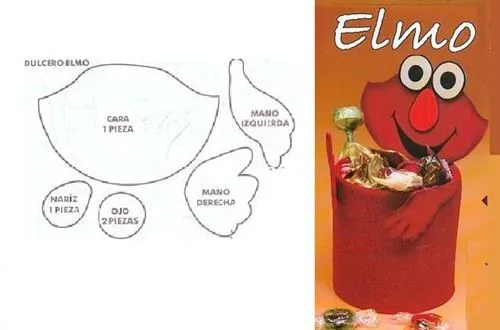 Figuras de Elmo en foami - Imagui