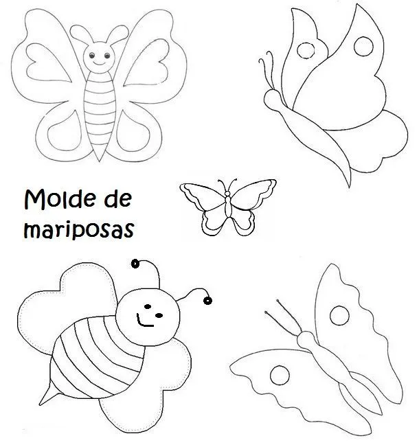 Moldes en fomi mariposas - Imagui