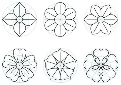 Patrones de flores en papel - Imagui