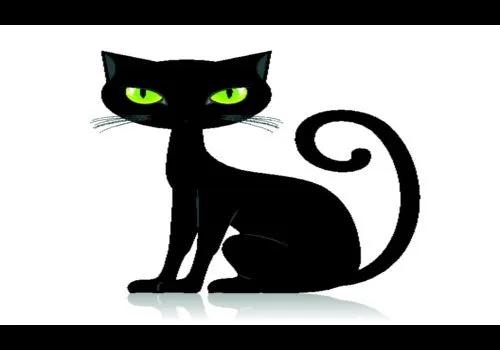 Moldes de gatos pretos para Halloween - Imagui