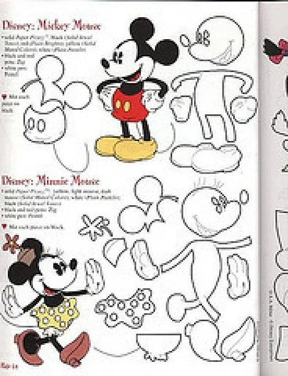 Moldes goma eva | Ratones, Mickey mouse y DIY y manualidades