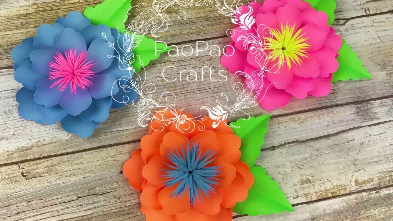 MOLDES GRATIS | MINI FLORES DE PAPEL | FREE TEMPLATES | HOW TO MAKE SMALL  PAPER FLOWER - YouTube