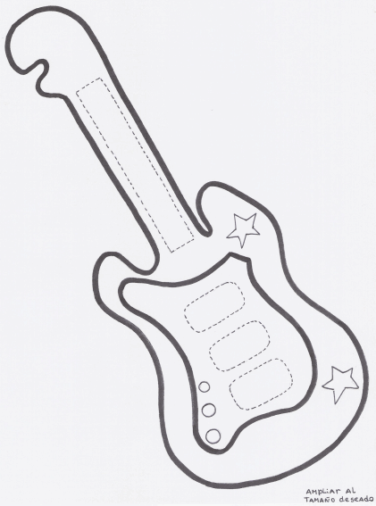Moldes de guitarra - Imagui