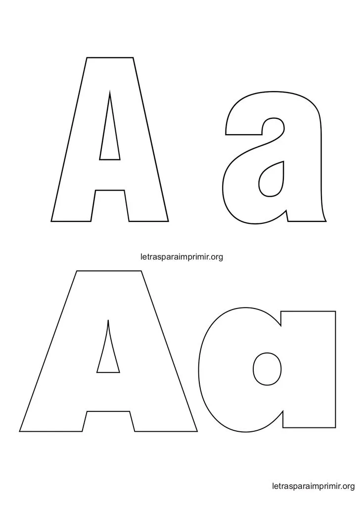 Moldes de letras del abecedario en 2023 | Moldes de letras, Letras del  abecedario, Letras para imprimir