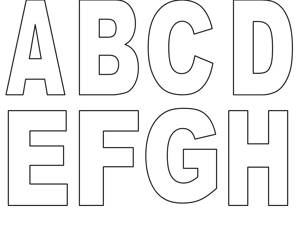 Moldes para el abecedario - Imagui