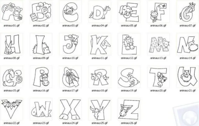 Moldes letras abecedario grandes para imprimir | artes visuales ...
