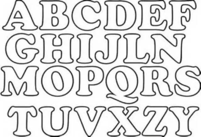 Moldes letras abecedario grandes para imprimir | Letras para ...