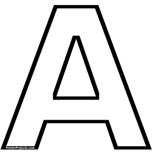 Moldes de letras grandes para imprimir abecedario - Imagui