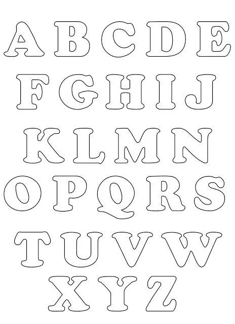 Moldes para letras grandes en foami - Imagui | Google | Pinterest