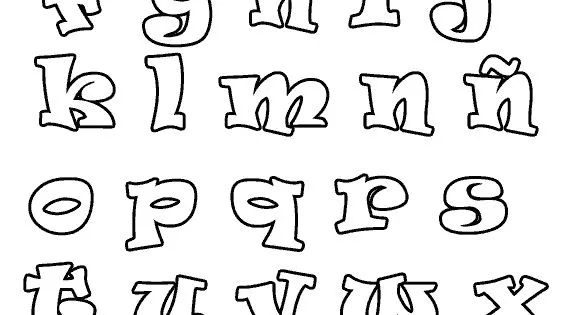 Moldes de letras en foami mayusculas y minusculas - Imagui