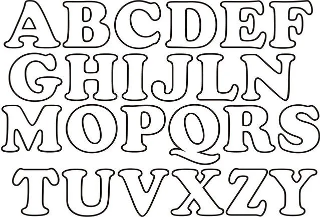 Moldes de letras grandes para patchwork - Imagui