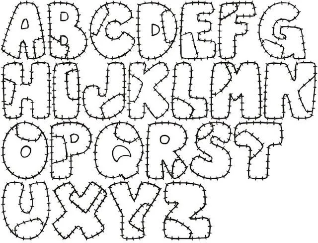 Moldes de letras para imprimir grandes abecedario - Imagui | letra ...