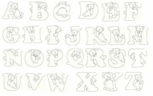 Moldes de letras cursivas para imprimir y recortar - Imagui