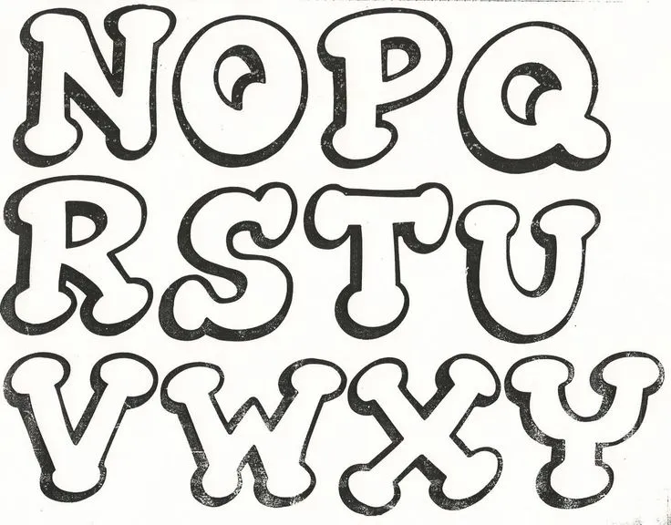 Moldes de letras bonitas para carteles mayusculas - Imagui