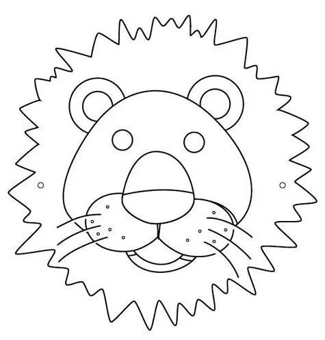 Moldes para hacer una mascara de leon - Imagui