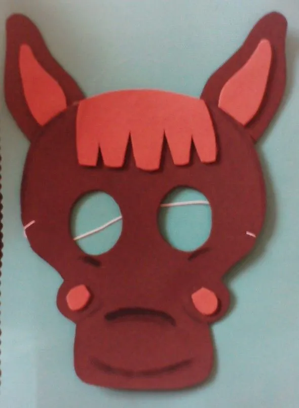Moldes de mascaras de animalitos en foami - Imagui