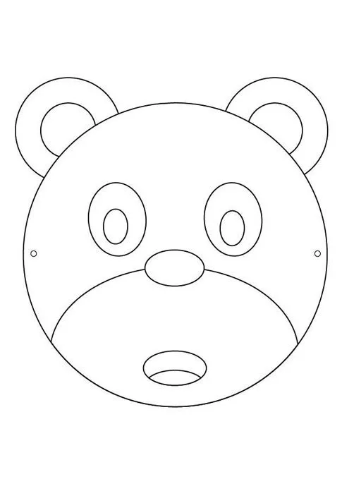 Cara de osos para pintar - Imagui