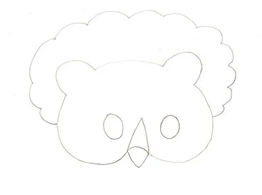 Moldes de mascaras de ovejas - Imagui
