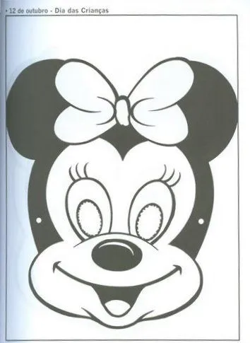 Moldes para Todo: + Antifaces Minnie y Mickey
