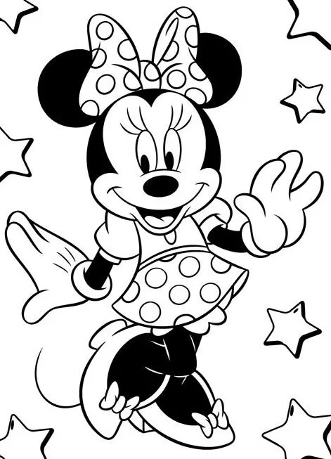 Moldes de cara Minnie Mouse en foami - Imagui