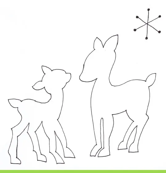 Moldes de renos navideños - Imagui