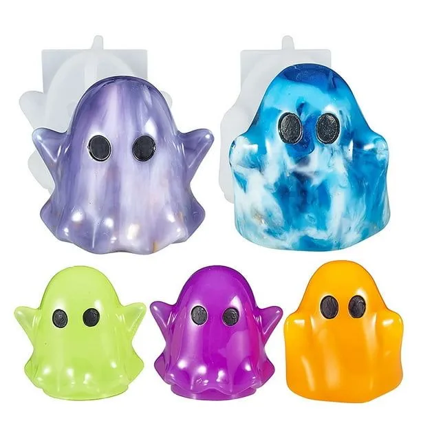 2 moldes de resina fantasma, moldes de silicona de fantasma de Halloween  para bricolaje, resina epox JAMW Sencillez | Walmart en línea