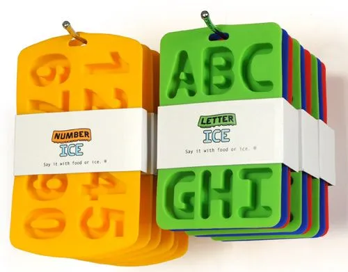 Moldes de silicona de letras y números
