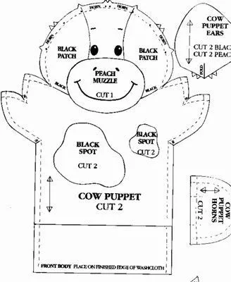 Moldes para hacer titeres infantiles de animalitos ~ Solountip.com