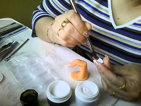 como usar moldes para uñas acrilicas - YouTube
