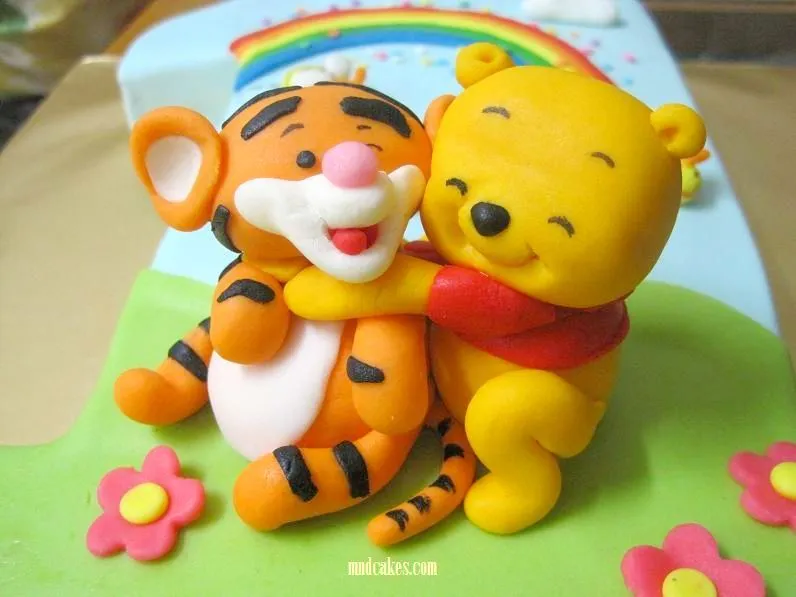 Mom & Daughter Cakes: Tigger On No.1 Fondant Birthday Cake