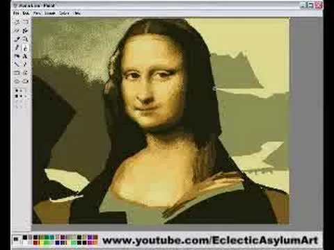 La Mona Lisa dibujado en el Paint - YouTube