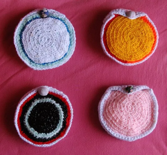 Monederos tejido a crochet - Imagui