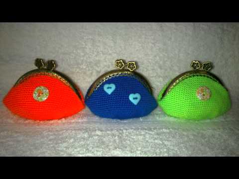 Monederos de Crochet. Mi pequeña colección. - YouTube