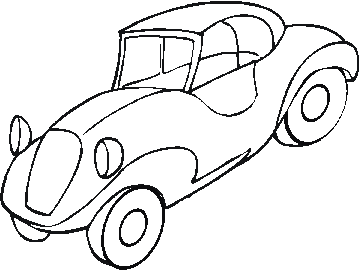 Dibujos para colorear de Coches de época, coches antiguos