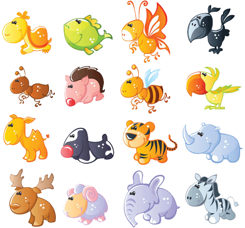 Dibujos animales bebés para imprimir - Imagui