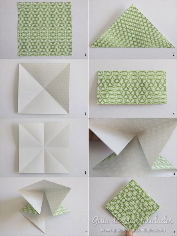 Moño de origami paso a paso - Guía de MANUALIDADES Moño de origami paso a paso - Guía de MANUALIDADES