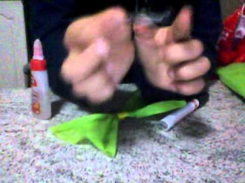 moño de papel crepe - YouTube