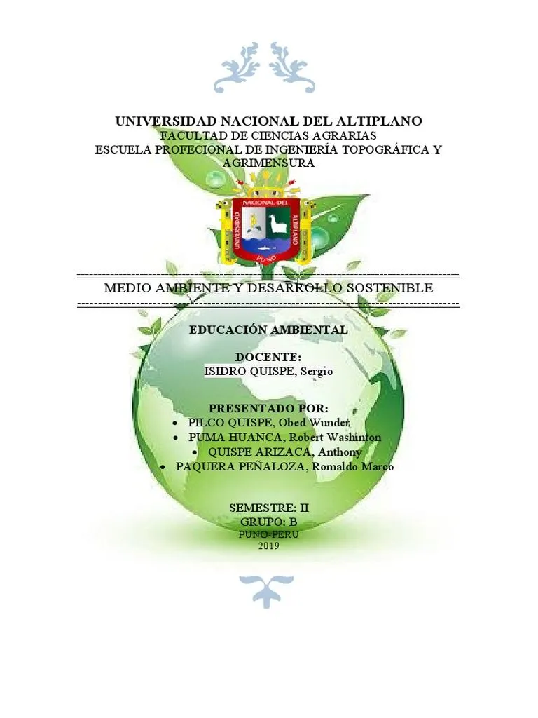 Monografia Educacion Ambiental - Imprimir | PDF | Union Internacional para la Conservación de la Naturaleza | Entorno natural Monografia Educacion Ambiental - Imprimir | PDF | Union Internacional para la Conservación de la Naturaleza | Entorno natural