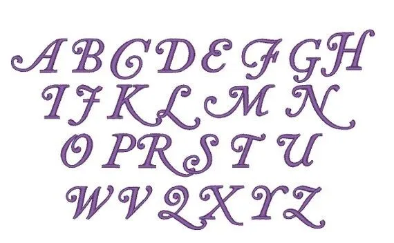 Monograma puntadas letras mayúsculas apliques bordados por artapli