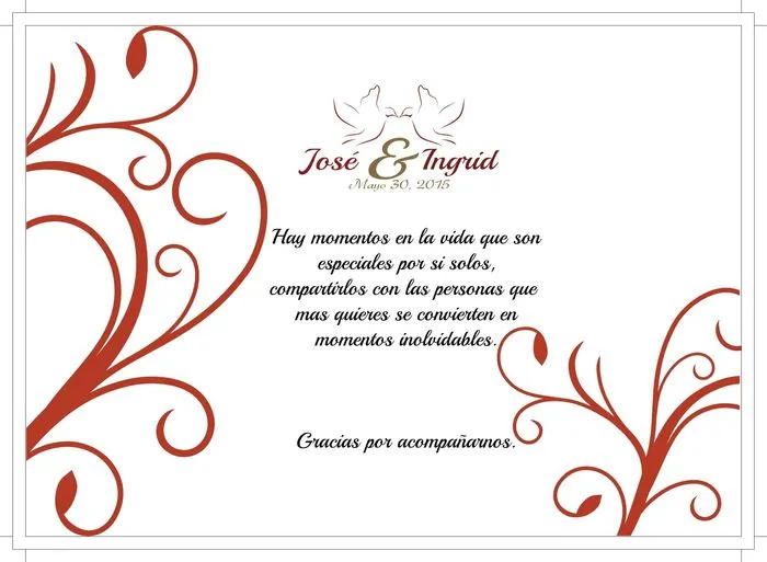 Monograma y tarjeta de agradecimiento - Foro Bodas.com.mx - bodas ...