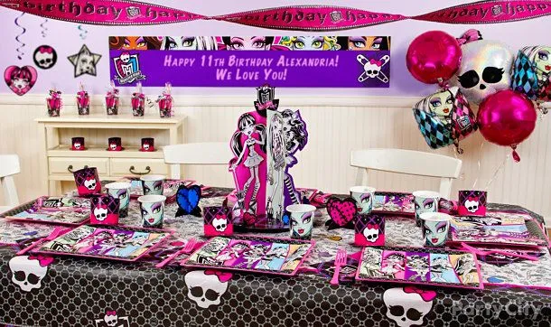 Monster High - Decoración De Fiestas De Cumpleaños Infantiles ...