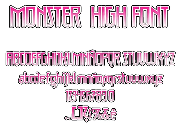 Monster High Font V.2 by HakureiKai on DeviantArt