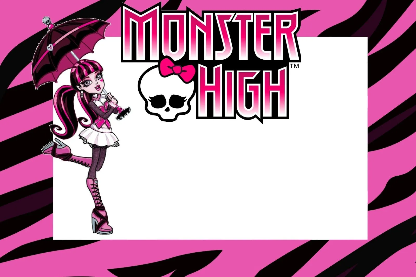 Monster High: invitaciones para imprimir gratis. - Ideas y material gratis  para fiestas y celebraciones Oh My Fiesta!