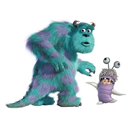 Monsters Inc. Sulley and Boo Giant Peel and Stick Wall Decal ...