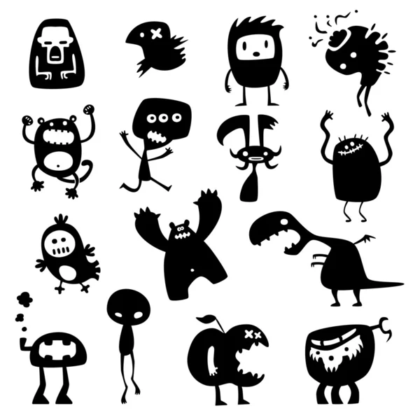 monstruos divertidos — Vector stock © artenot #5515741