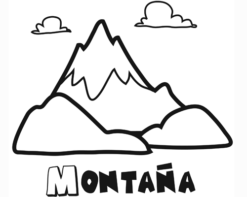 Montañas para colorear | Dibujos infantiles, imagenes cristianas