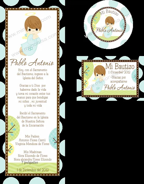 MI MORUSA Arte Digital: Bautizo de Precious Moments MI MORUSA Arte Digital: Bautizo de Precious Moments