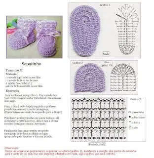 Mossita Bella Crochet y Tejido ": Zapatitos de Bebe a Crochet