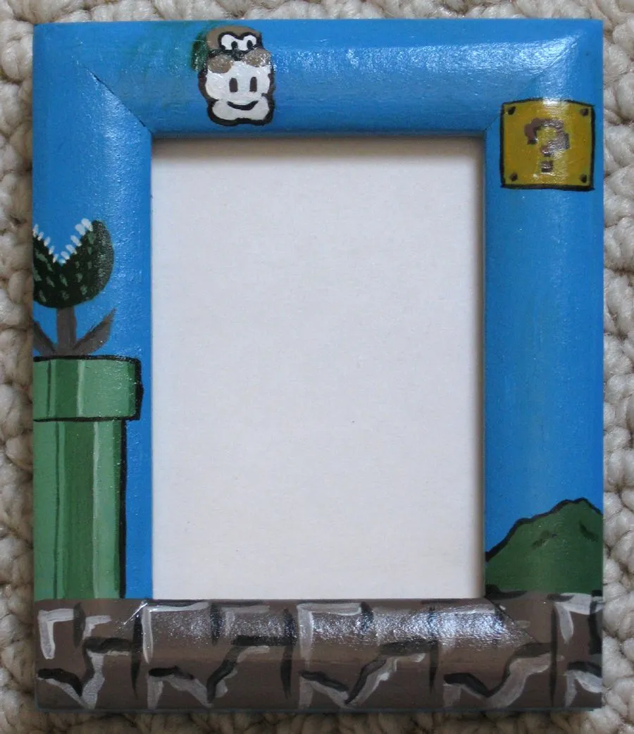 Mostly Nerdy Crochet: Mario Frames